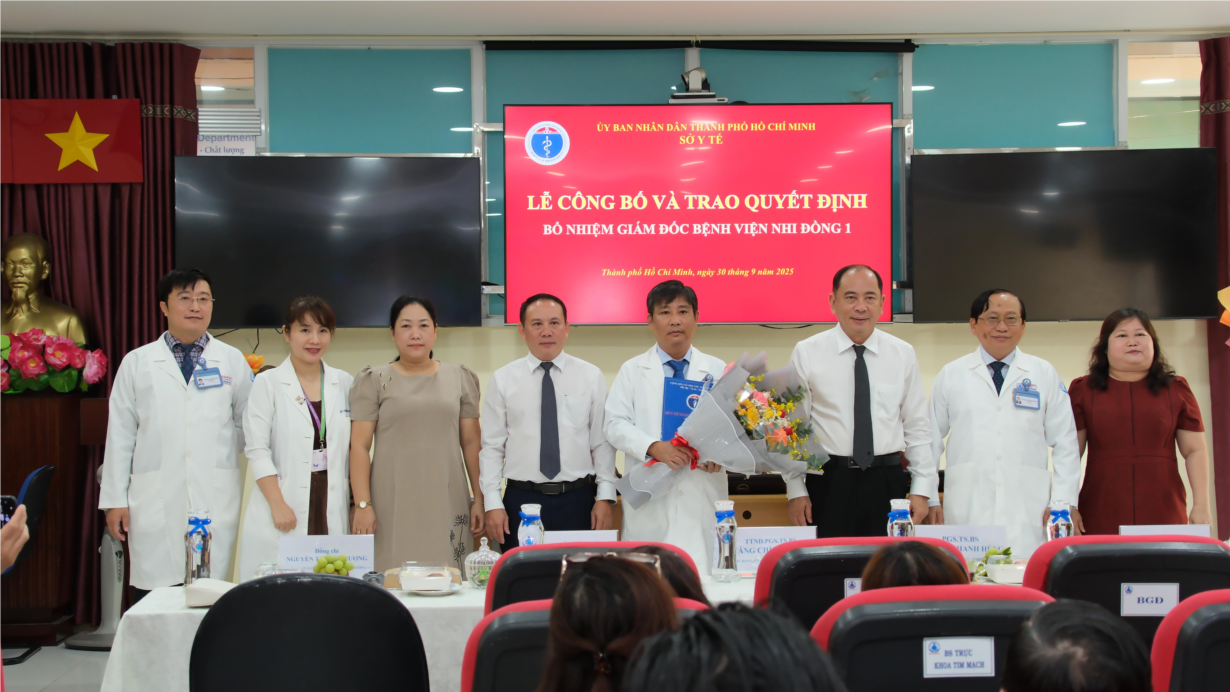 Cá»±u Nghiên cứu sinh OUCRU được bổ nhiệm chức vụ Giám đốc Bệnh viện Nhi Äồng 1, TP. Hồ Chà Minh